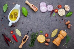 frische Zutaten für Steak foto