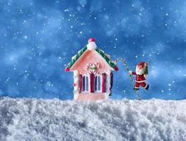 Marionette Santa claus zum fröhlich Weihnachten foto