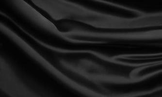 schwarz Satin- Stoff Hintergrund foto