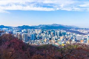 Blick auf die Stadt Seoul, Südkorea foto