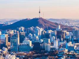 Blick auf die Stadt Seoul, Südkorea foto