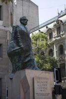 Statue von Salvador Allende in Santiago de Chile foto