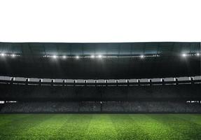 modern Fußball Stadion bereit zu Fußball passen. 3d machen foto