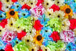 bunt hell Plastik Blume Textur zum Hintergrund foto