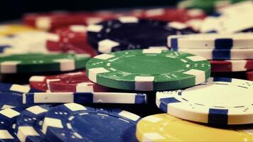 Spiel Glücksspiel Werkzeuge Geld Poker Chips foto