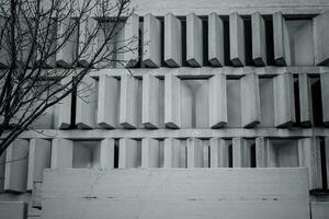 ein modern Haus Mauer von Steine foto