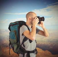 Forscher Fotografieren Landschaften foto