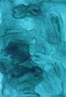 Aquarell Flüssigkeit blaugrün Grün Farbe Hintergrund malen. alt tief Marine Blau Aquarell Textur. foto