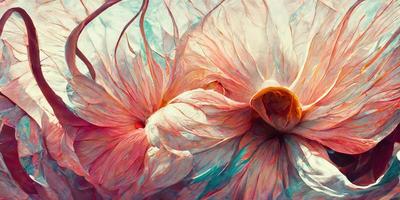 ein Blume von Leidenschaft Pastell- Farben runden Illustration Design foto