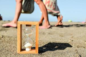 Sanduhr im das Sand foto