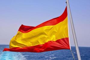 Flagge von Spanien foto