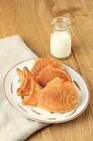 japanisch Taiyaki, Fisch geformt Kuchen foto