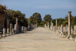 uralt Ruinen im das Stadt von Ephesus, Truthahn foto