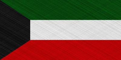 Flagge von Kuwait auf ein texturiert Hintergrund. Konzept Collage. foto