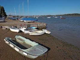 Boote auf das Sand beim Waldringfeld Segeln Verein foto