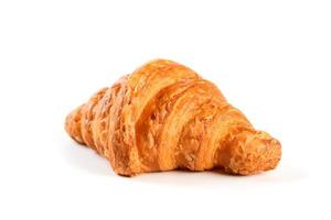 hausgemacht Croissant isoliert auf Weiß Hintergrund, foto