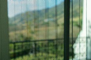 Falten- Insekt Bildschirm Moskito Netz auf Haus Fenster Schutz gegen Insekt foto