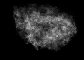 Weiß Rauch Explosion auf schwarz Hintergrund foto