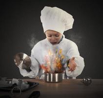 Koch Verbrennung Essen foto