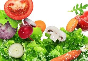 gesund Salat Hintergrund foto