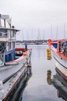 das Nachmittag beim das Angeln Hafen foto