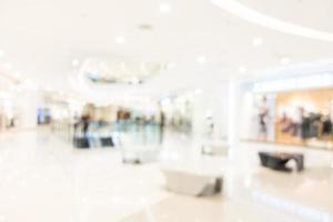 abstrakt defokussiertes Einkaufszentrum Interieur foto