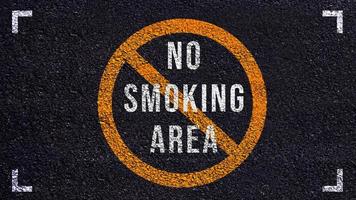 Nein Rauchen Bereich Zeichen mit dunkel Jahrgang Stil Hintergrund Nein Rauchen foto