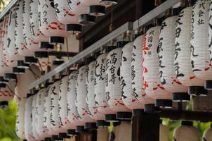 architektonisch Detail von traditionell Buddhist japanisch Tempel foto