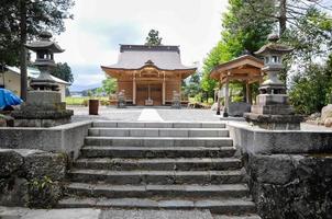 architektonisch Detail von traditionell Buddhist japanisch Tempel foto