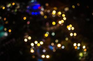 Bokeh leuchtet im Dunkeln foto