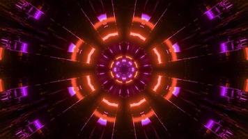 leuchtende symmetrische Strahlen in der 3D-Illustration foto