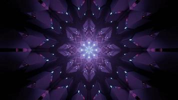 futuristische violette geometrische Muster-3D-Illustration foto