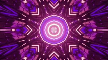 3D-Illustration des geometrischen Hintergrunds des strahlenden Kaleidoskops foto