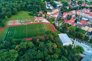 Fußball Stadion, Antenne Aussicht foto