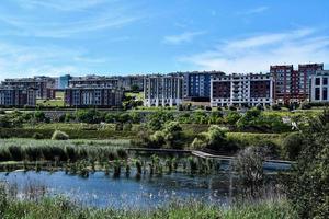 Blick auf die Stadt foto