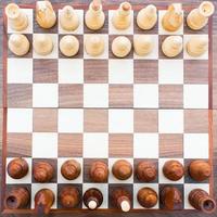 Schach Tafel oben Aussicht foto