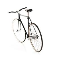 stilvolles Fahrrad isoliert auf weiß foto