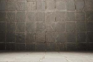 3d realistisch Grunge Mauer Textur Hintergrund Stein foto