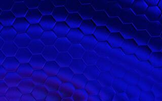 realistisch Blau Bienenwabe oder sechseckig Muster Hintergrund. elegant Bienenwabe Textur. Luxus Hexagon Muster. Technologie und Daten Hintergrund Design. foto