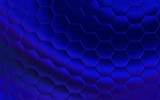 realistisch Blau Bienenwabe oder sechseckig Muster Hintergrund. elegant Bienenwabe Textur. Luxus Hexagon Muster. Technologie und Daten Hintergrund Design. foto