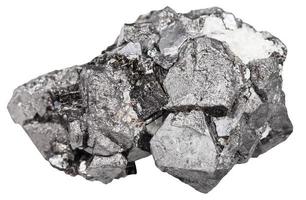 groß Kristalle von Magnetit Mineral Stein isoliert foto