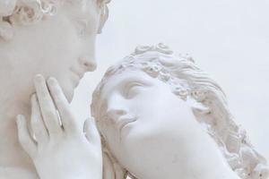 Possagno, Italien Venus und Adonis, Arbeit durch Antonio Canova, 1794 - - venere e getan foto