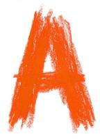 Alphabet Pastell- auf Weiß foto