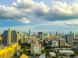 abstrakter defokussierter Bangkok-Stadthintergrund foto