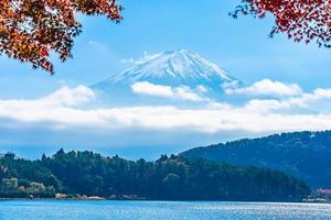 Landschaft bei mt. Fuji, Yamanashi, Japan foto