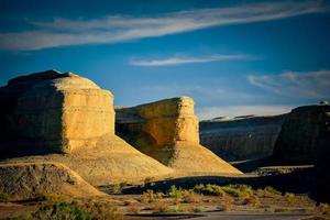 Geist Stadt im Xinjiang, China ist ein typisch Yardang Landschaft. foto