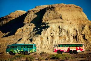 Geist Stadt im Xinjiang, China ist ein typisch Yardang Landschaft. foto