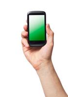 Zelle Telefon Smartphone mit Berührungssensitiver Bildschirm foto