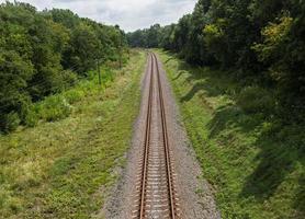 Eisenbahn oben Aussicht foto