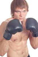 männlich Boxer mit Handschuhe foto